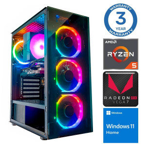 INTOP Ryzen 5 5600GT 32GB 1TB SSD M.2 NVME+2TB Radeon RX Vega 7 WIN11